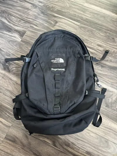 Pre-owned Supreme X The North Face Expedition Backpack In Black