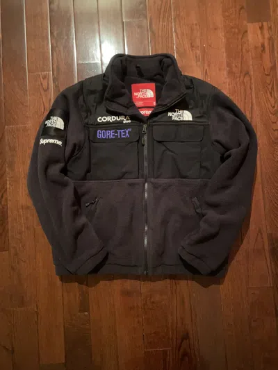 Pre-owned Supreme X The North Face Expedition Fleece Jacket Fw18 In Black
