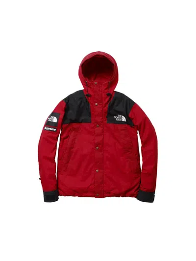Pre-owned Supreme X The North Face Fw10  Mountain Waxed Jacket In Red
