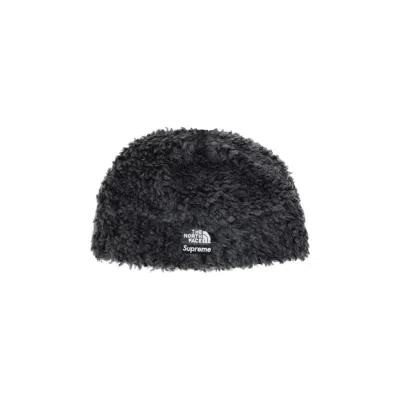 Pre-owned Supreme X The North Face High Pile Fleece Beanie 'black'