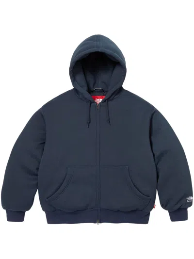 Supreme X The North Face Hoodie In Blue