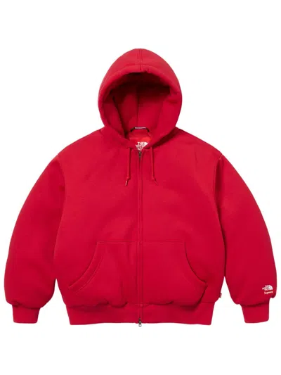 Supreme X The North Face Hoodie In Red