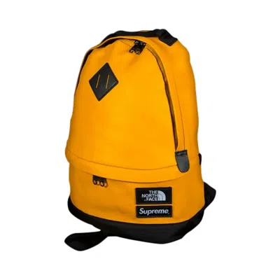 Pre-owned Supreme X The North Face Leather Day Pack 'yellow' | Men's Size Onesize
