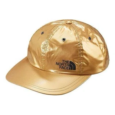 Supreme X The North Face Metallic 6-panel 'gold Black' In Yellow