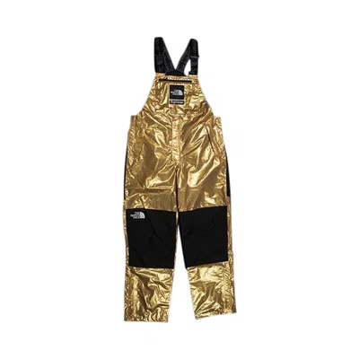 Pre-owned Supreme X The North Face Metallic Bib Pants 'gold'