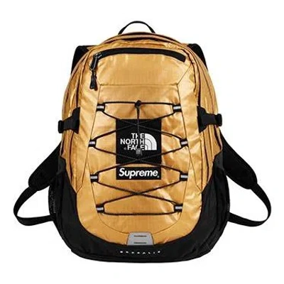 Supreme X The North Face Metallic Borealis Backpack 'gold Black'