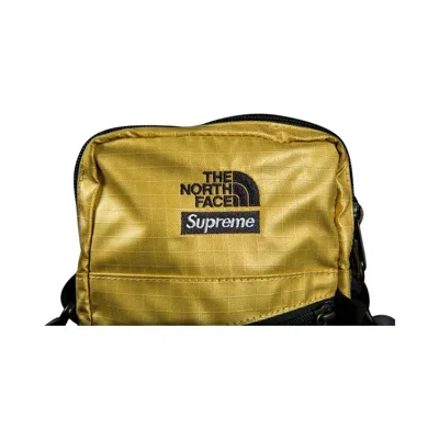 Pre-owned Supreme X The North Face Metallic Shoulder Bag 'gold' | Men's Size Onesize