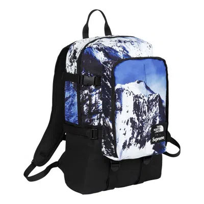 Supreme X The North Face Mountain Expedition Backpack 'white Black Blue' In Multi