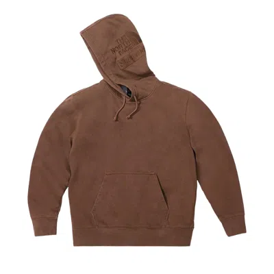 Pre-owned Supreme X The North Face Pigment Printed Hooded Sweatshirt 'brown'