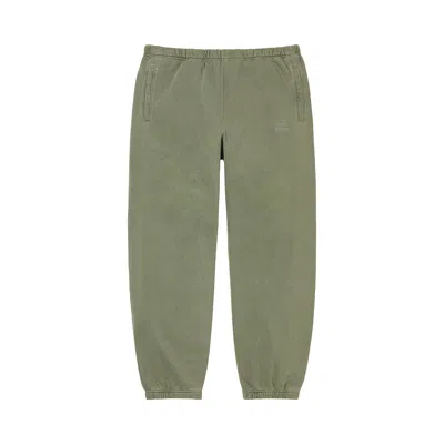 Pre-owned Supreme X The North Face Pigment Printed Sweatpant 'olive' In Green