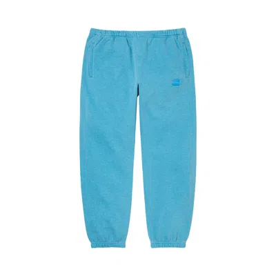 Pre-owned Supreme X The North Face Pigment Printed Sweatpant 'turquoise' In Blue