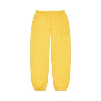 Pre-owned Supreme X The North Face Pigment Printed Sweatpant 'yellow'