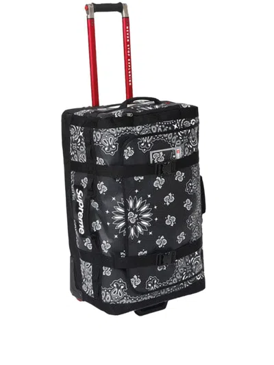 Supreme X The North Face Rolling Thunder Trolley Bag In Black