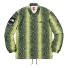 Supreme X The North Face Snakeskin Taped Seam Coaches Jacket 'green Yellow'
