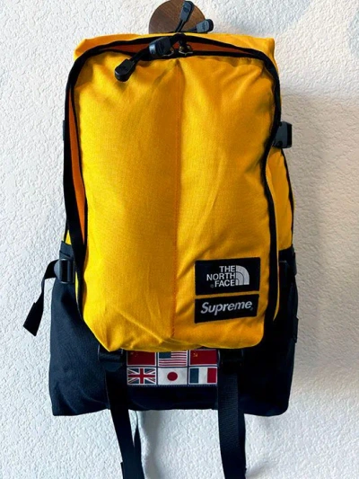 Pre-owned Supreme X The North Face Ss14 -  - Expedition Medium Day Pack In Yellow