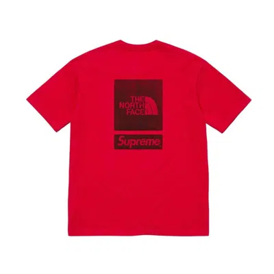 Supreme X The North Face Ss24 Week 3 Logo T-shirt 'red Black'