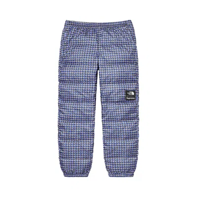 Pre-owned Supreme X The North Face Studded Nuptse Pant 'royal' In Blue