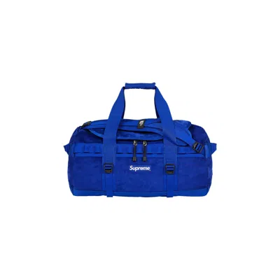 Pre-owned Supreme X The North Face Suede Small Base Camp Duffle Bag 'blue' | Men's Size Onesize