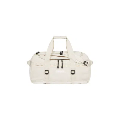 Pre-owned Supreme X The North Face Suede Small Base Camp Duffle Bag 'stone' In Cream