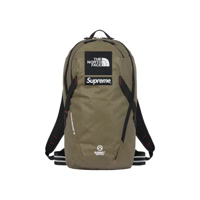 Pre-owned Supreme X The North Face Summit Series Outer Tape Seam Route Rocket Backpack 'olive' In Green