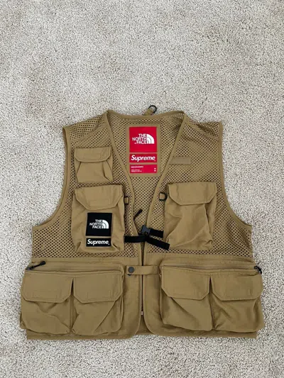 Pre-owned Supreme X The North Face Supreme The North Face Cargo Vest In Light Brown