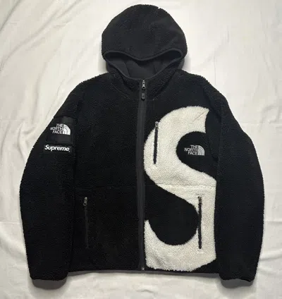 Pre-owned Supreme X The North Face Supreme The North Face S Logo Hooded Fleece Jacket In Black