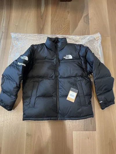 Pre-owned Supreme X The North Face Supreme The North Face Split Nuptse Jacket In Black