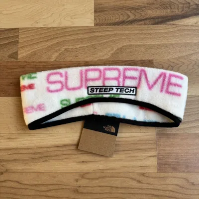 Pre-owned Supreme X The North Face Supreme The North Face Steep Tech Headband White In Multi