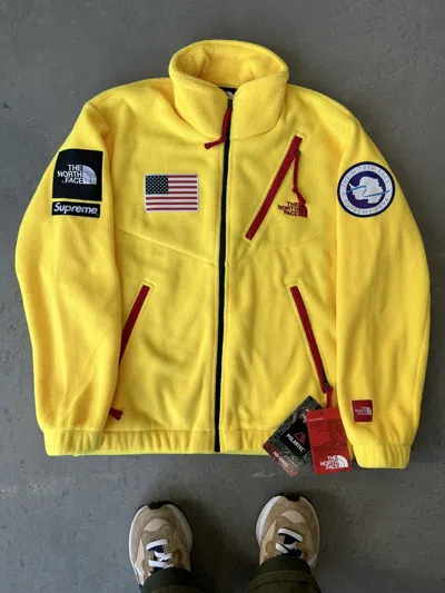 Pre-owned Supreme X The North Face Supreme The North Face Trans Antarctica Expedition Fleece In Yellow