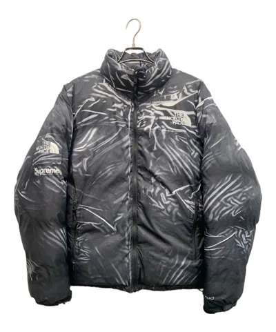 Pre-owned Supreme X The North Face Supreme × The North Face Trompe Loeil Printed Nuptse Jacket In Black