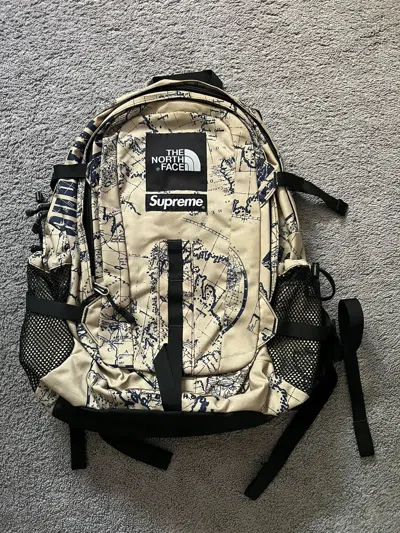 Pre-owned Supreme X The North Face Supreme Tnf Hot Shot Backpack Ss12 In Beige