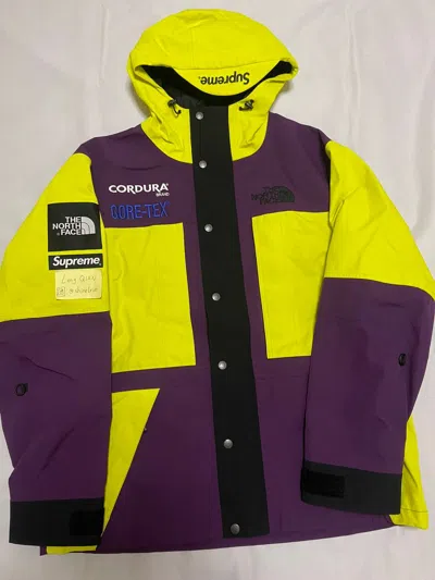Pre-owned Supreme X The North Face Supreme Tnf North Face Expedition Jacket Sulphur Colorway In Yellow