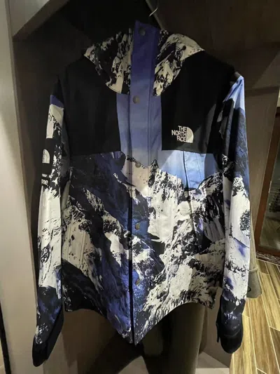 Pre-owned Supreme X The North Face Supreme Tnf North Face Mountain Parka Jacket Size Large In Blue