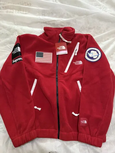 Pre-owned Supreme X The North Face Supreme Tnf North Trans Antarctica Expedition Fleece Jacket In Red