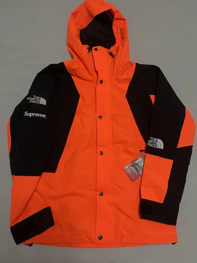 Pre-owned Supreme X The North Face Supreme Tnf The North Face 16fw Orange Mountain Light Jacket