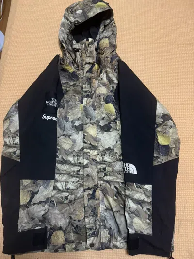 Pre-owned Supreme X The North Face Supreme Tnf The North Face Leaves Mountain Light Jacket In Brown