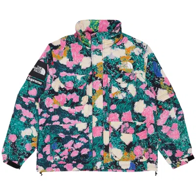 Pre-owned Supreme X The North Face Trekking Convertible Jacket 'flowers' | Green | Men's Size Xxl