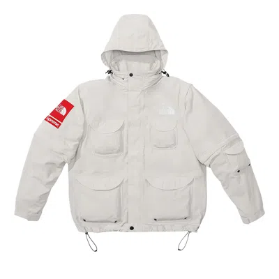 Pre-owned Supreme X The North Face Trekking Convertible Jacket 'stone' In Grey
