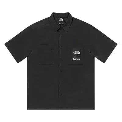 Pre-owned Supreme X The North Face Trekking Short-sleeve Shirt 'black' | Men's Size L