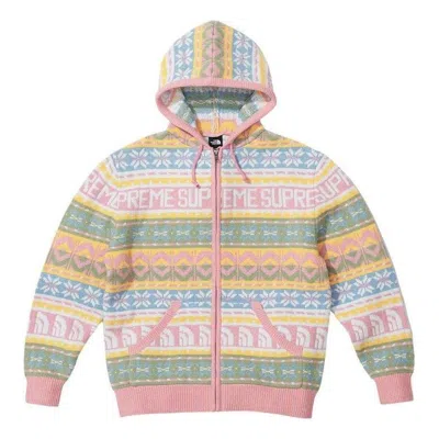 Supreme X The North Face Zip Up Hooded Sweater 'multi-color'
