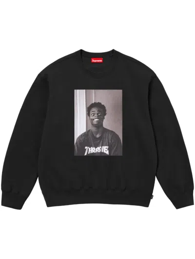 Supreme X Thrasher Crew-neck "black" Sweatshirt