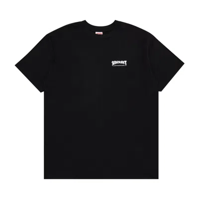 Pre-owned Supreme X Thrasher Cross Tee 'black'