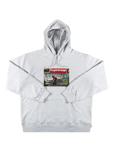 Supreme X Thrasher Graphic-print Hoodie In Gray