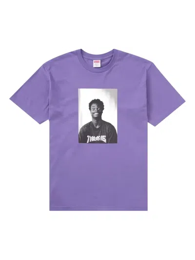 Supreme X Thrasher Harold Graphic-print T-shirt In Purple