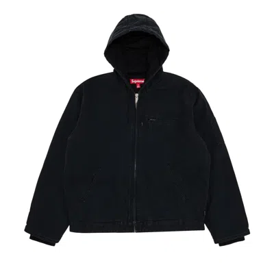 Pre-owned Supreme X Thrasher Hooded Work Jacket 'black'