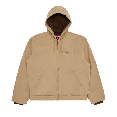 Pre-owned Supreme X Thrasher Hooded Work Jacket 'tan'