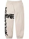 Supreme X Thrasher Printed "grey" Track Pants In Brown