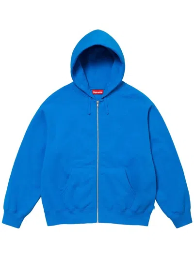 Supreme X Thrasher Zip-up "blue" Hoodie