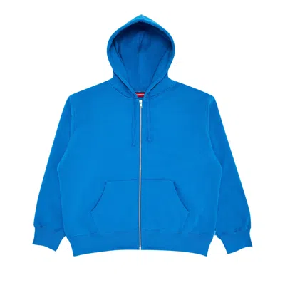 Pre-owned Supreme X Thrasher Zip Up Hooded Sweatshirt 'bright Blue'