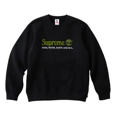 Supreme X Timberland Crewneck 'black Green'